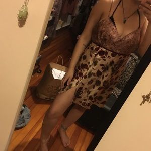 Victoria Secret Silk Floral Slip Dress 💐🌻🌼